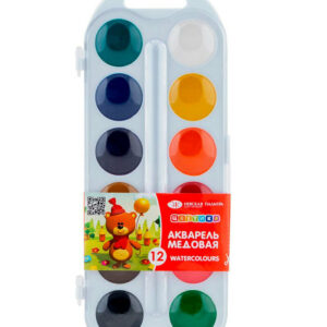 акварель медовая "Цветик" 12 цветов (2742189)