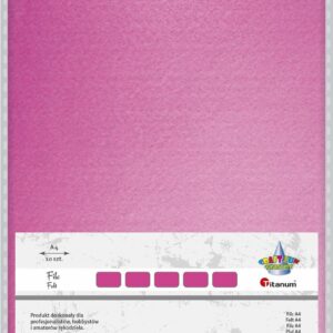 фетр А4/2мм розовый Titanum(344567)
