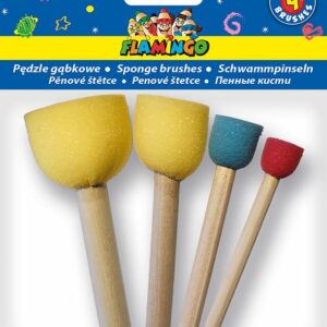 набор губчатых кистей 4штуки Flamingo(500174)