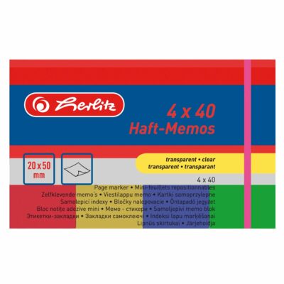 закладки 20*50мм Herlitz